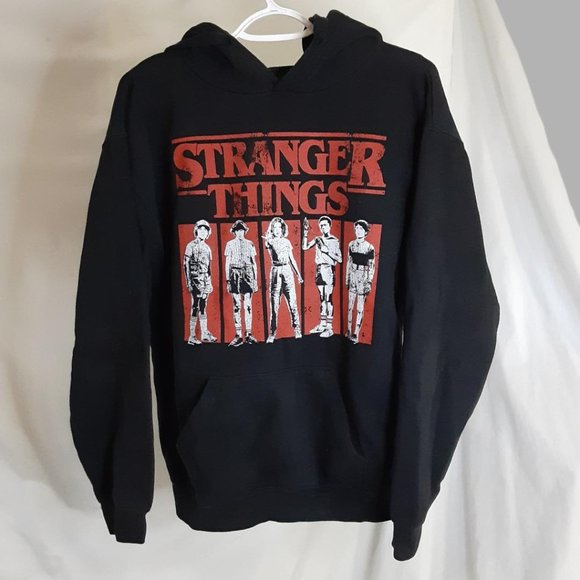 Stranger Things Hoodie Size Medium Horror TV Series Netflix Pop Culture Black - Picture 1 of 3